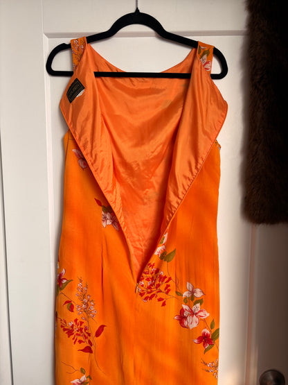 VINTAGE LOUBEN FLORAL MAXI DRESS - M