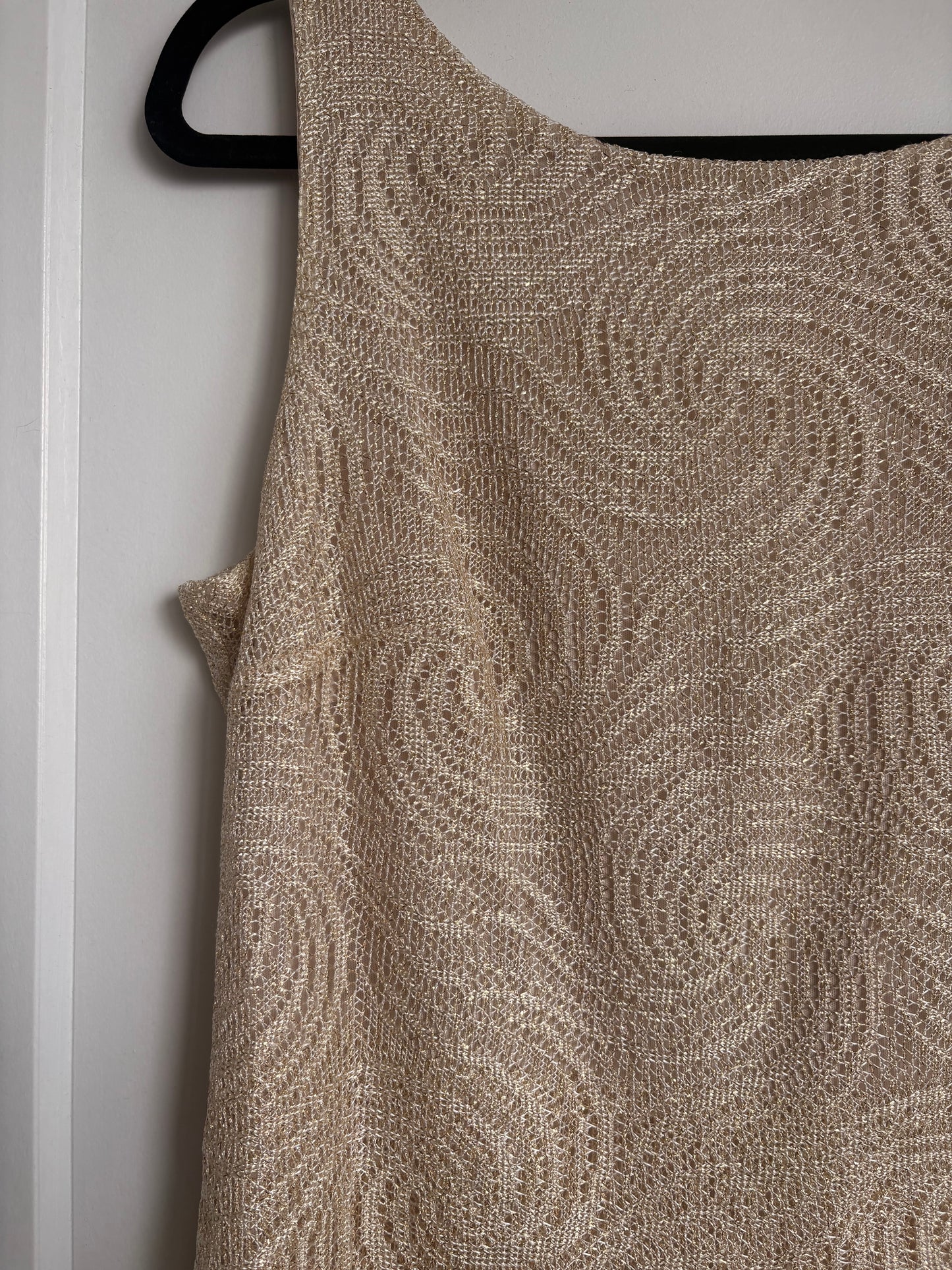 VINTAGE FRINGE CROCHET MAXI DRESS - 12