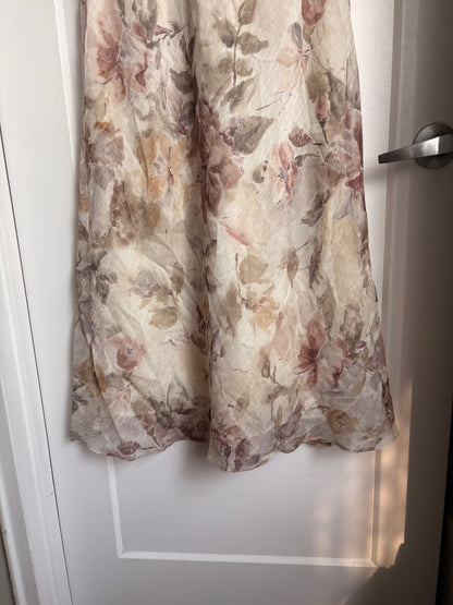 VINTAGE RONNI NICOLE FLORAL MAXI DRESS - 10