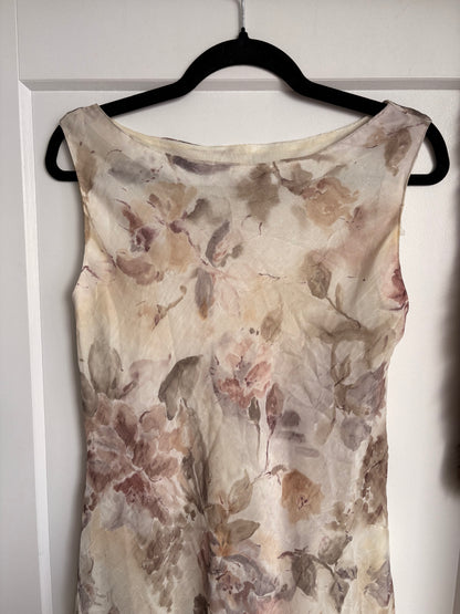 VINTAGE RONNI NICOLE FLORAL MAXI DRESS - 10