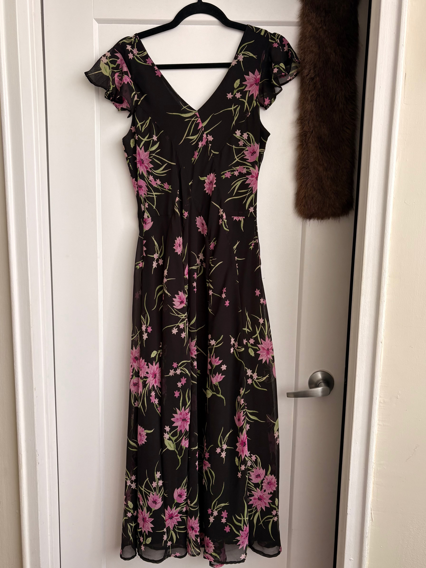 VINTAGE FLORAL MAXI DRESS - 7/8