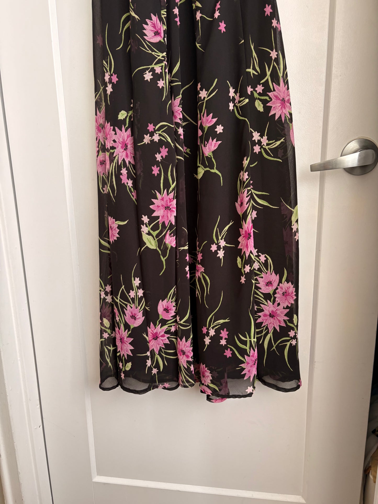 VINTAGE FLORAL MAXI DRESS - 7/8