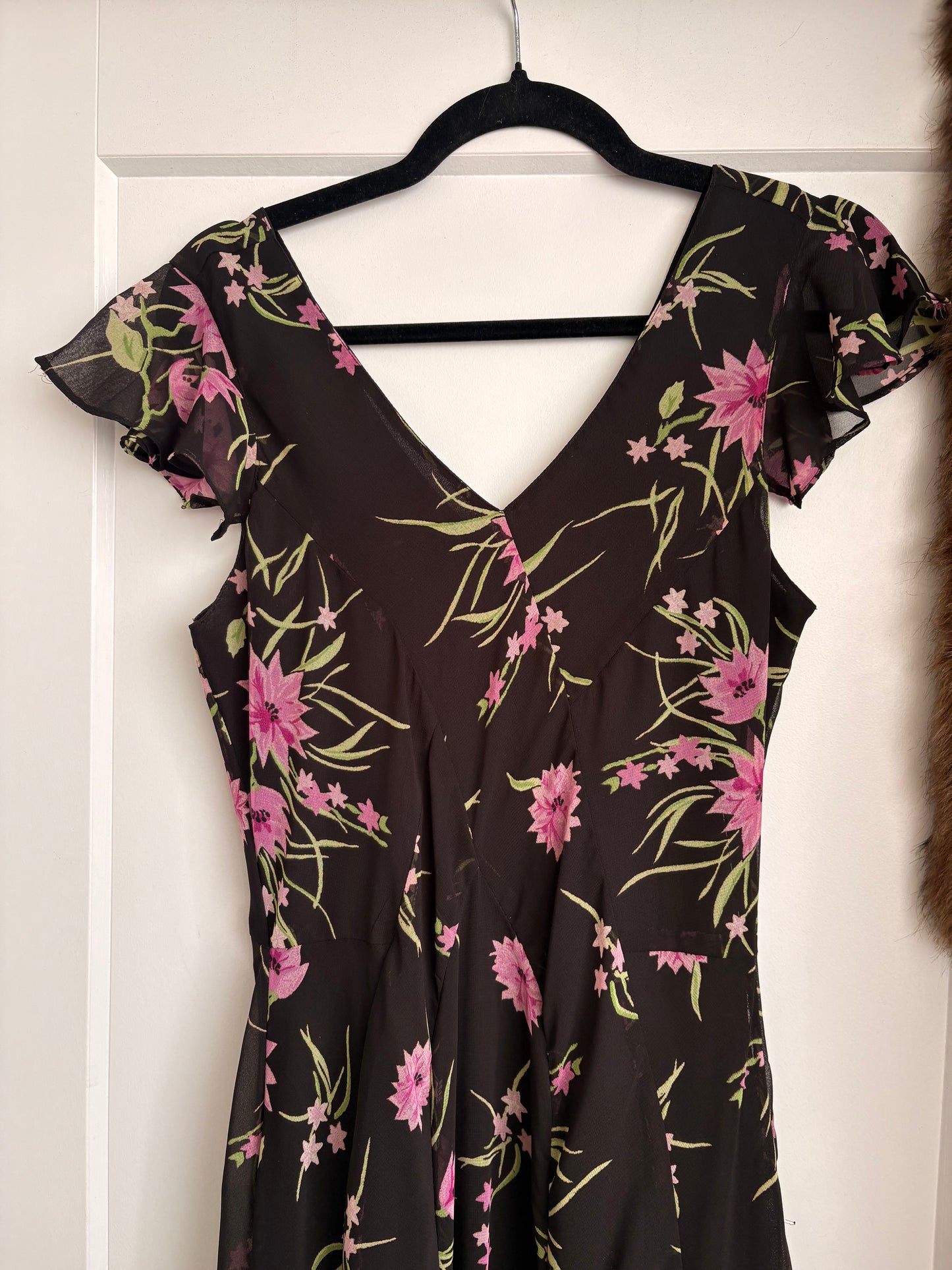 VINTAGE FLORAL MAXI DRESS - 7/8