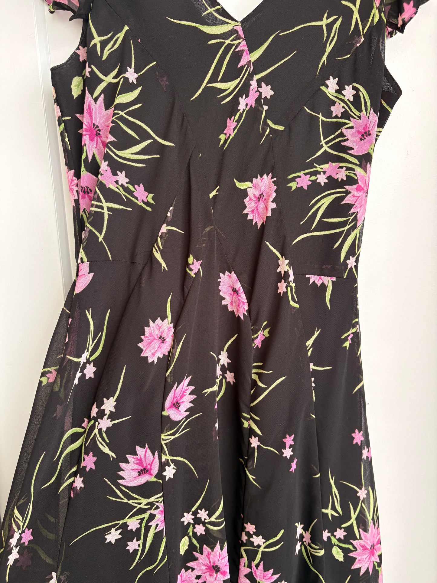 VINTAGE FLORAL MAXI DRESS - 7/8