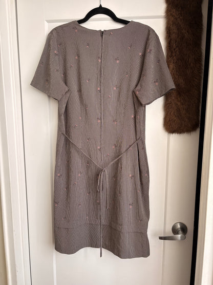 VINTAGE DBY FLORAL MINI DRESS - L