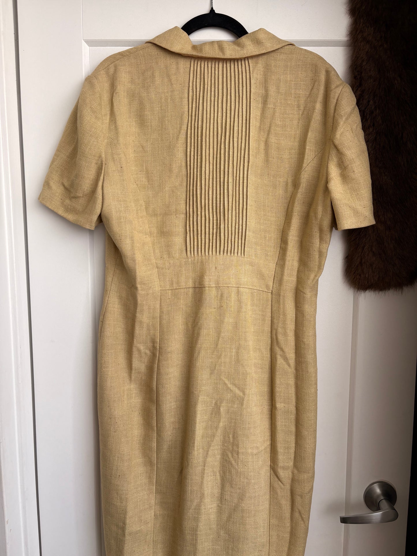 VINTAGE JOSEPH RIBKOFF TAN DRESS - 14
