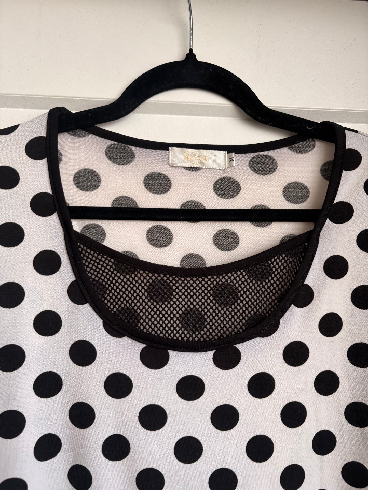 VINTAGE Y2K POLKA DOT TOP - M