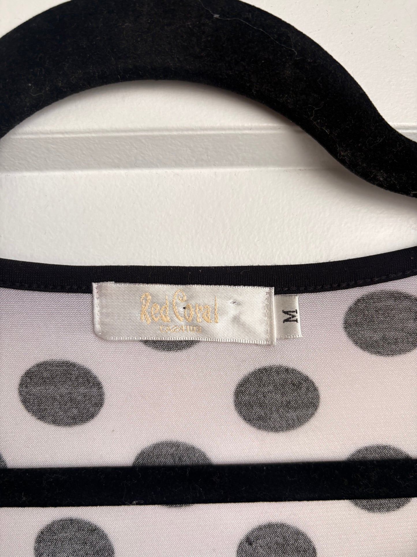 VINTAGE Y2K POLKA DOT TOP - M