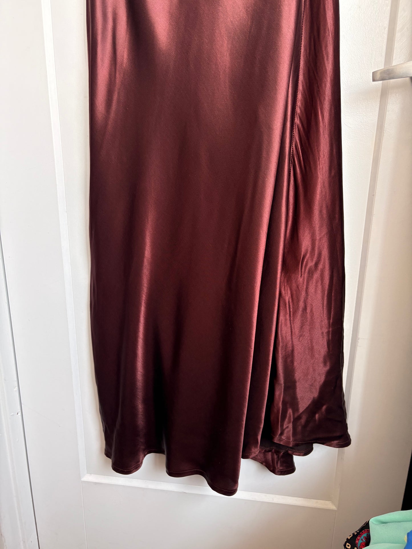 VINTAGE VELVET/SILK EVENING GOWN - 12