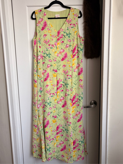 VINTAGE FLORAL MAXI DRESS - 18