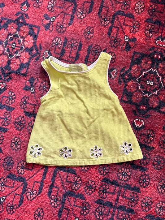 VINTAGE GYMBOREE FLORAL CUT OUT TOP - 18/24M