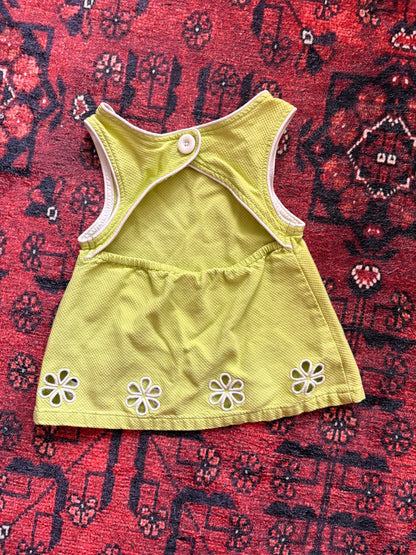 VINTAGE GYMBOREE FLORAL CUT OUT TOP - 18/24M