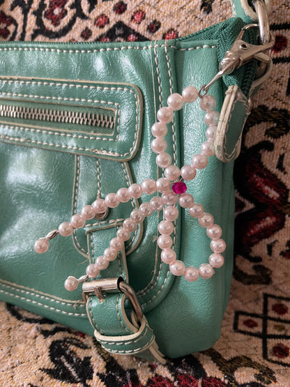 BABY PINK PEARL BOW CHARM