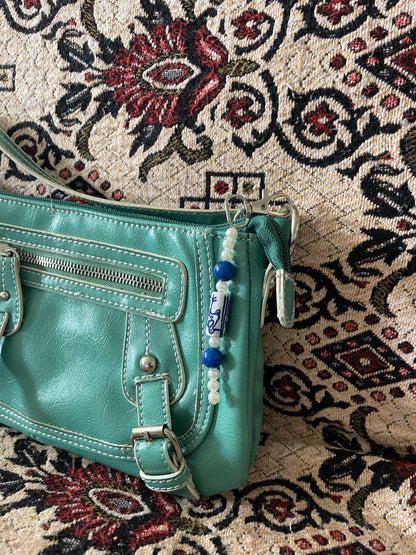 VINTAGE BEADED BAG CHARM