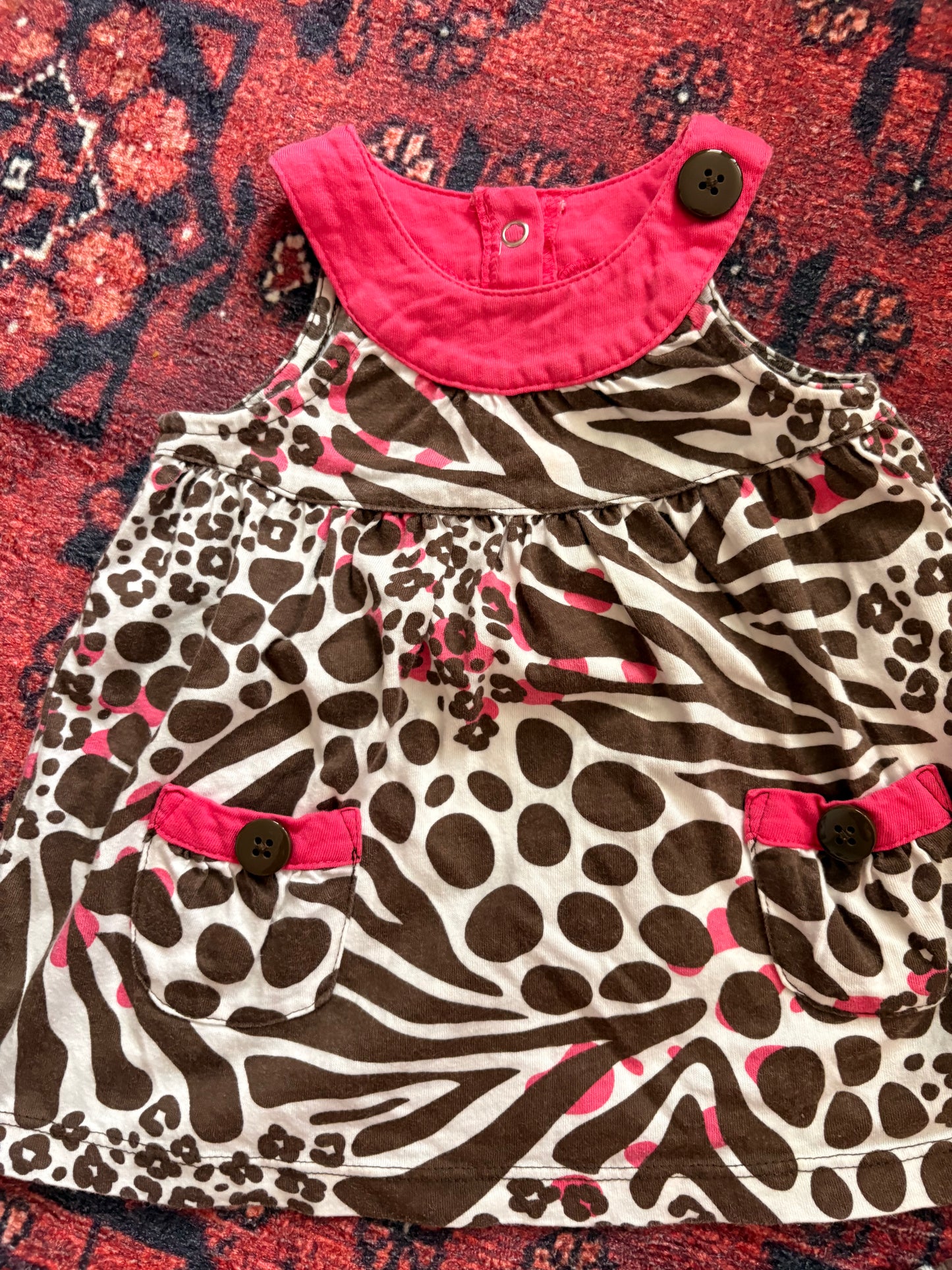 ANIMAL PRINT BABY GIRL SET - 3/6M