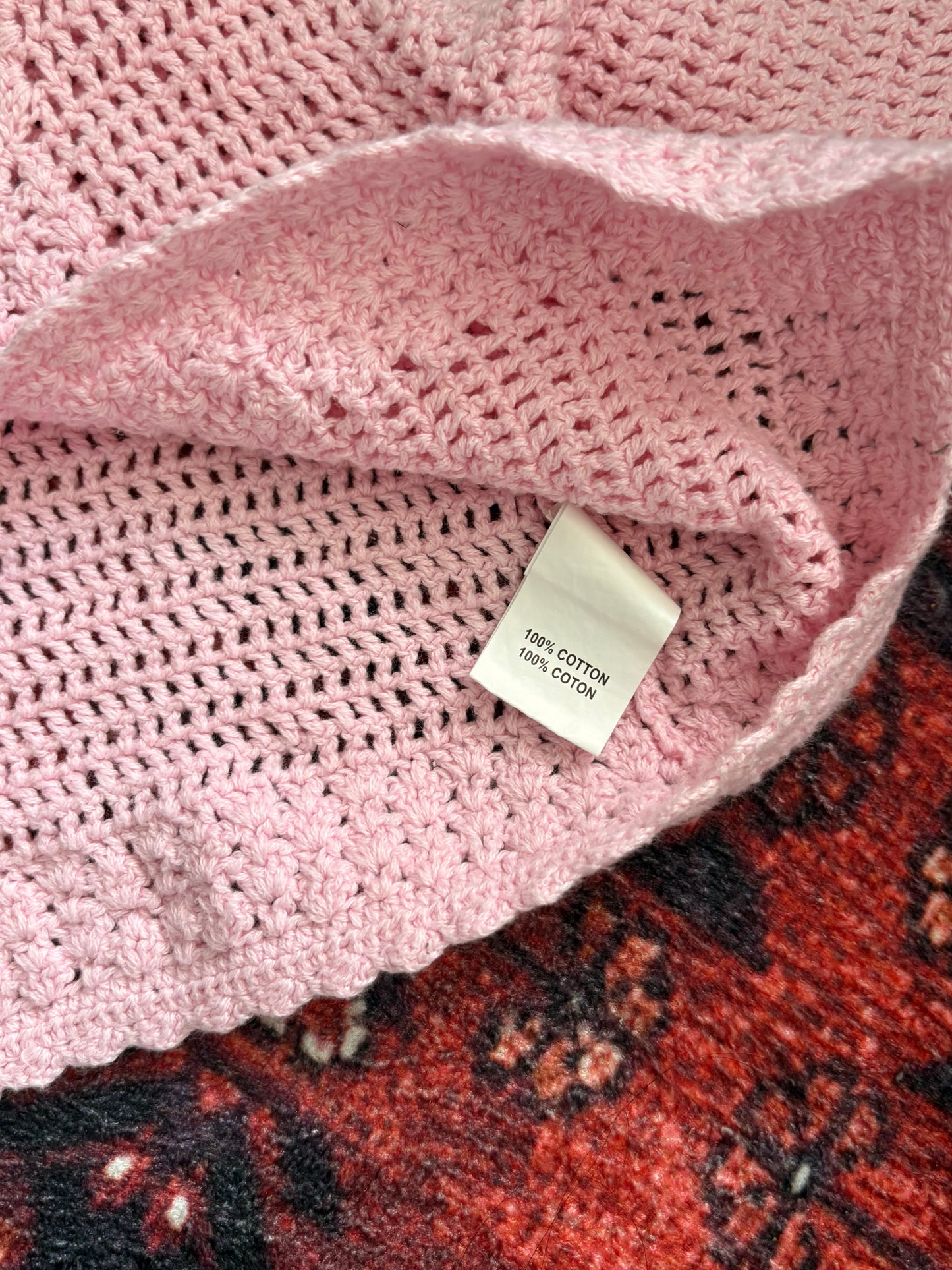 VINTAGE CHILDRENS PLACE BABY PINK BALERO - 12M