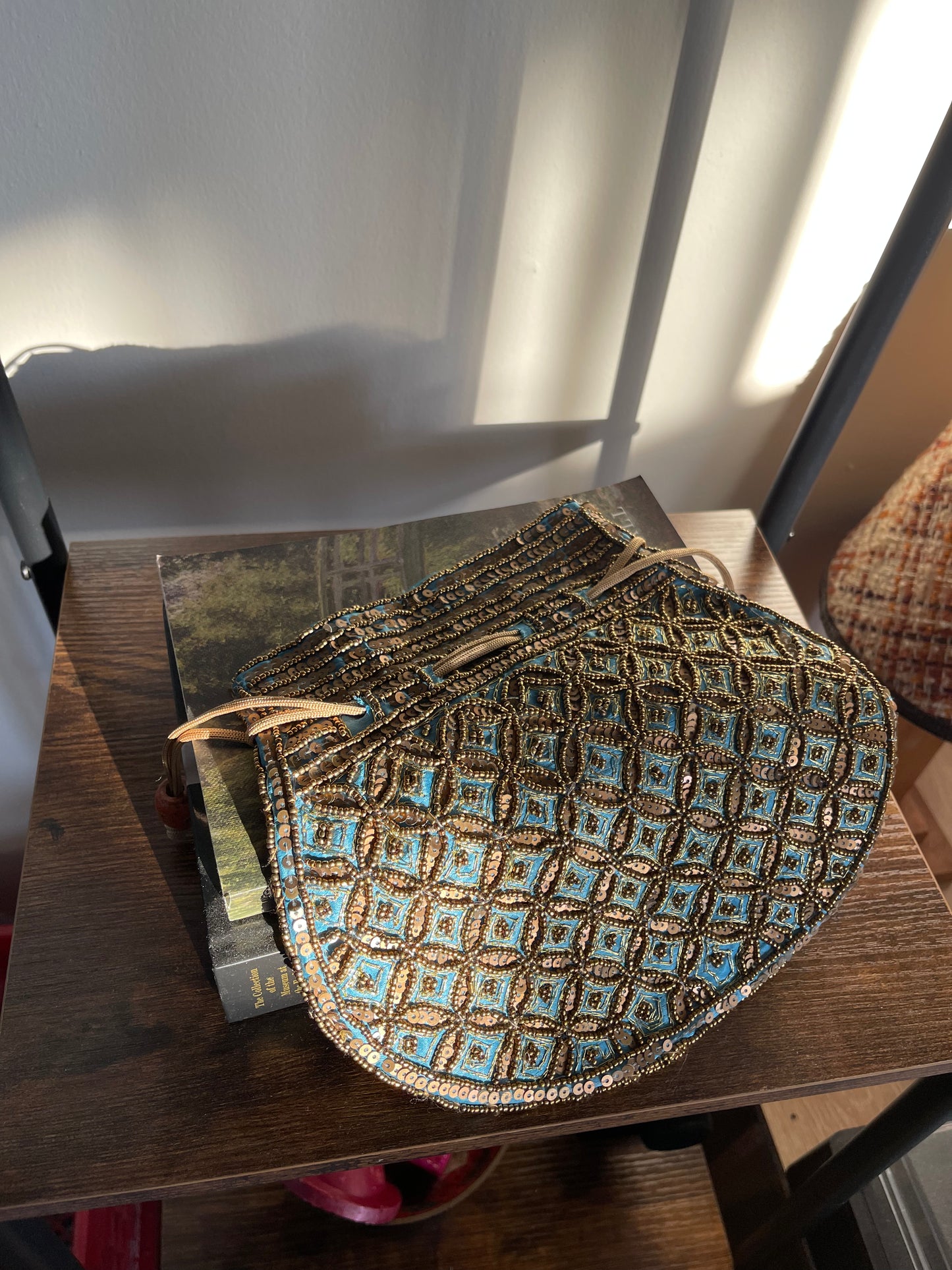 SILK BEADED POTLI BAG