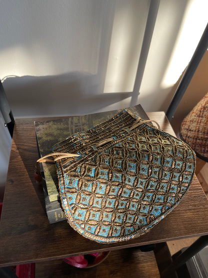 SILK BEADED POTLI BAG