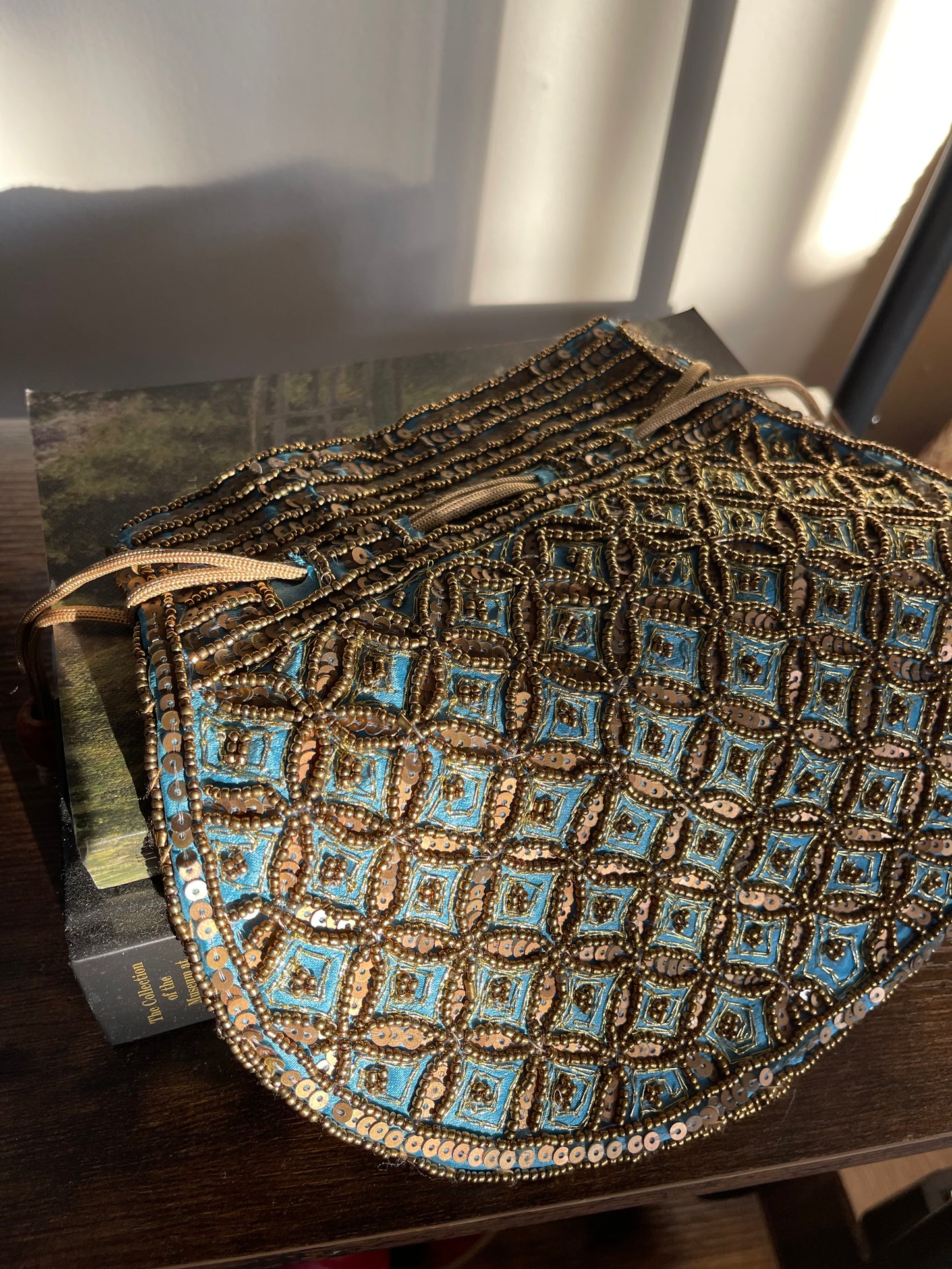 SILK BEADED POTLI BAG