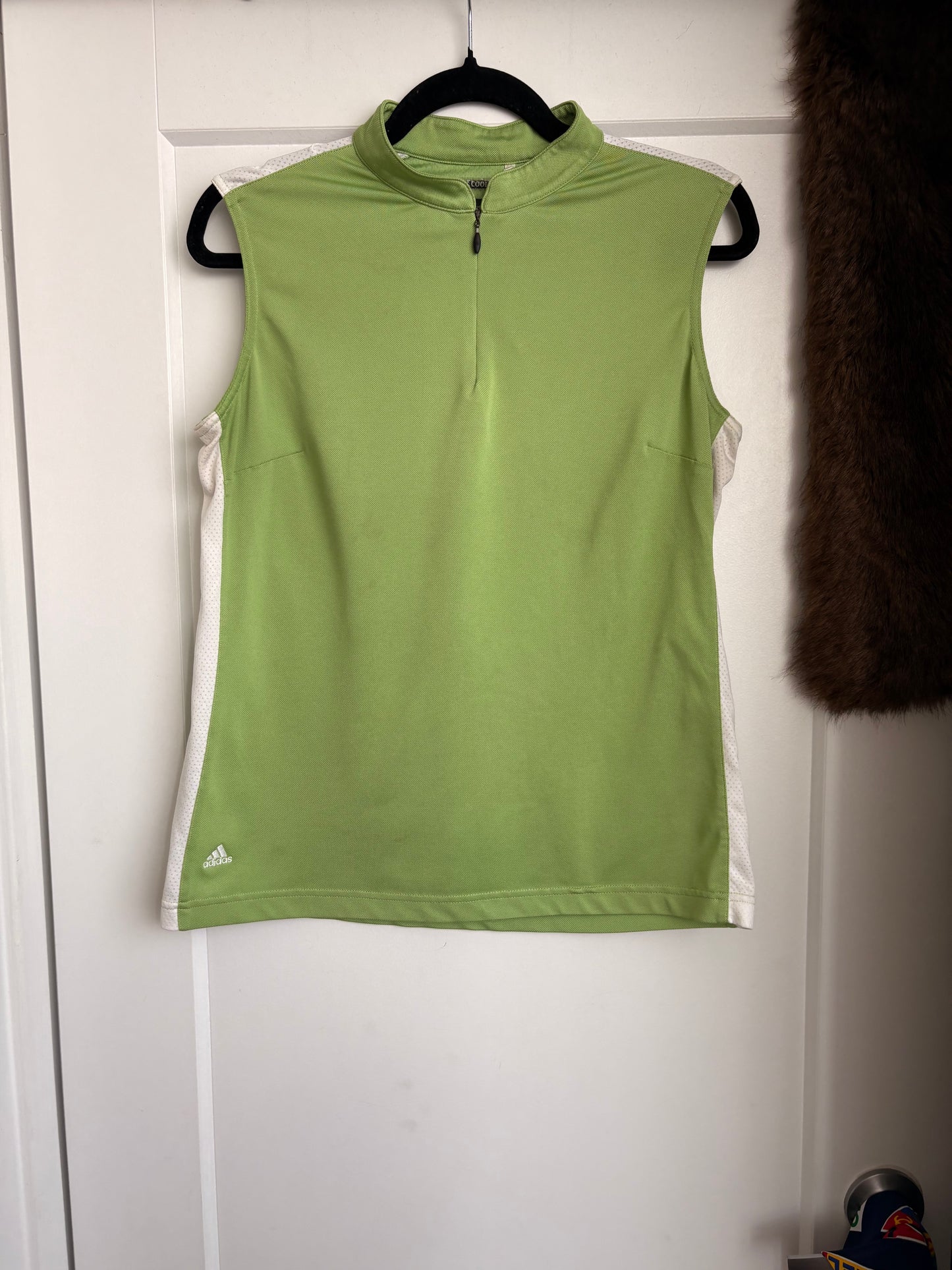 VINTAGE ADIDAS QUARTER ZIP ATHLETIC TOP - L