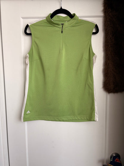 VINTAGE ADIDAS QUARTER ZIP ATHLETIC TOP - L