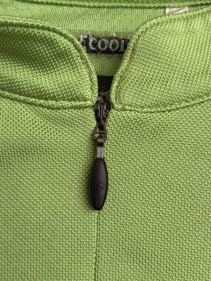 VINTAGE ADIDAS QUARTER ZIP ATHLETIC TOP - L
