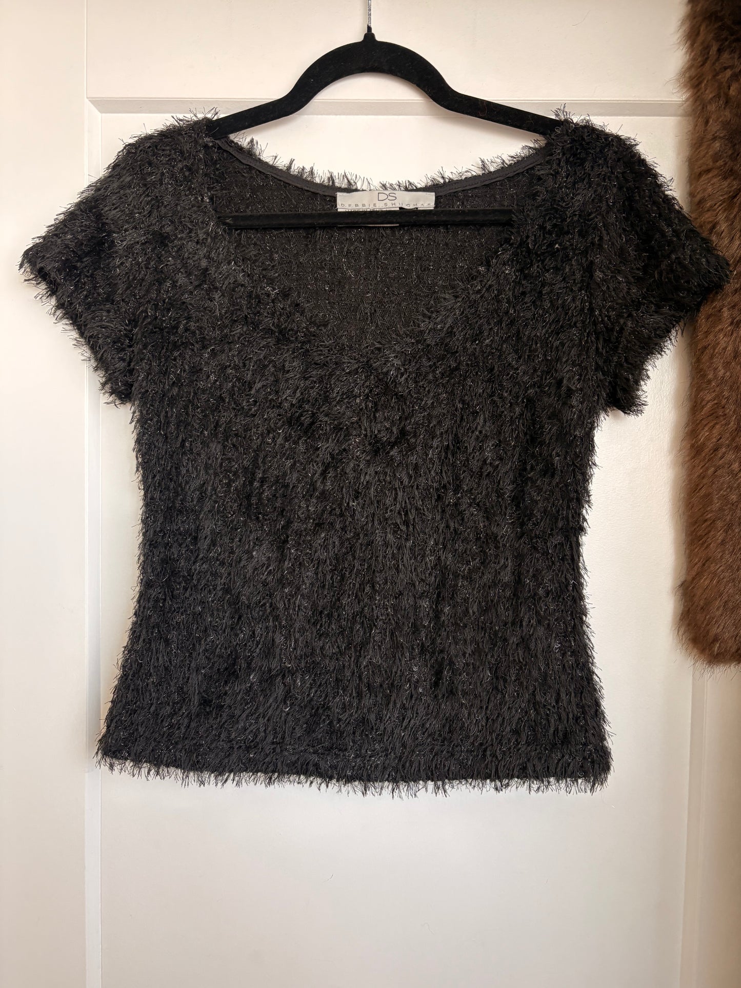 VINTAGE DEBBIE SCHUCHAT FUZZY TOP - M