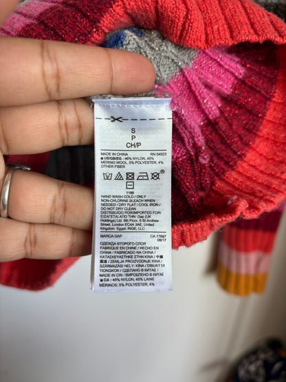 VINTAGE COLOURFUL GAP SWEATER - S