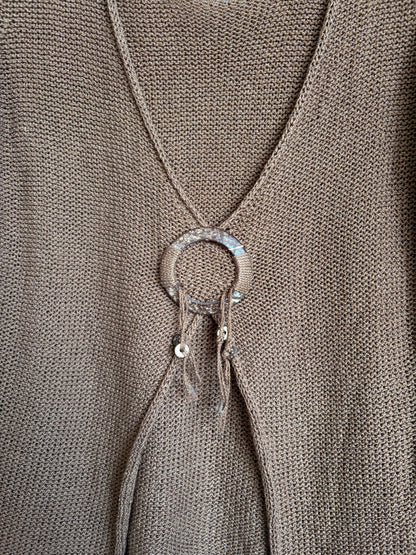 VINTAGE KNIT CARDIGAN - L
