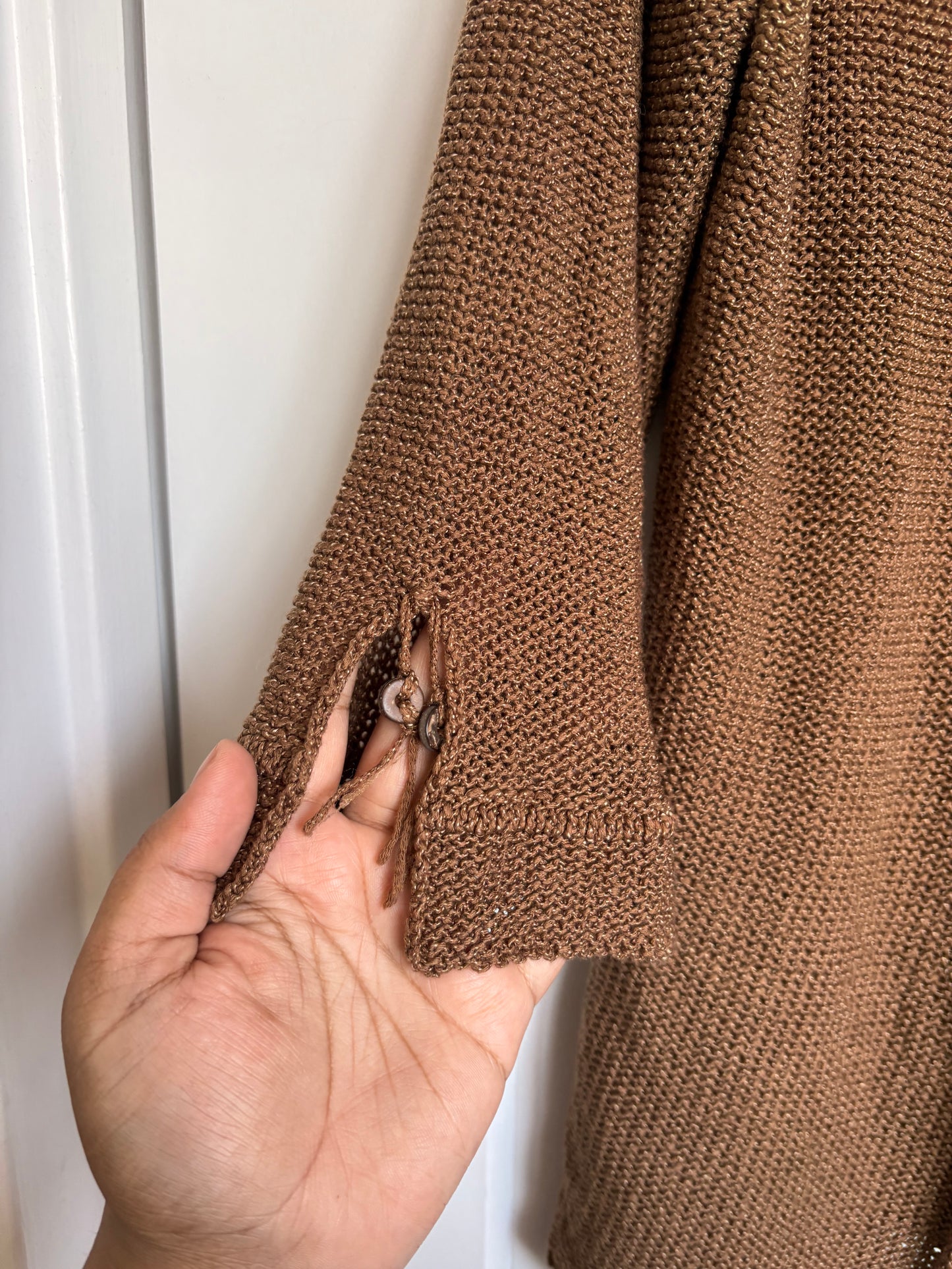 VINTAGE KNIT CARDIGAN - L