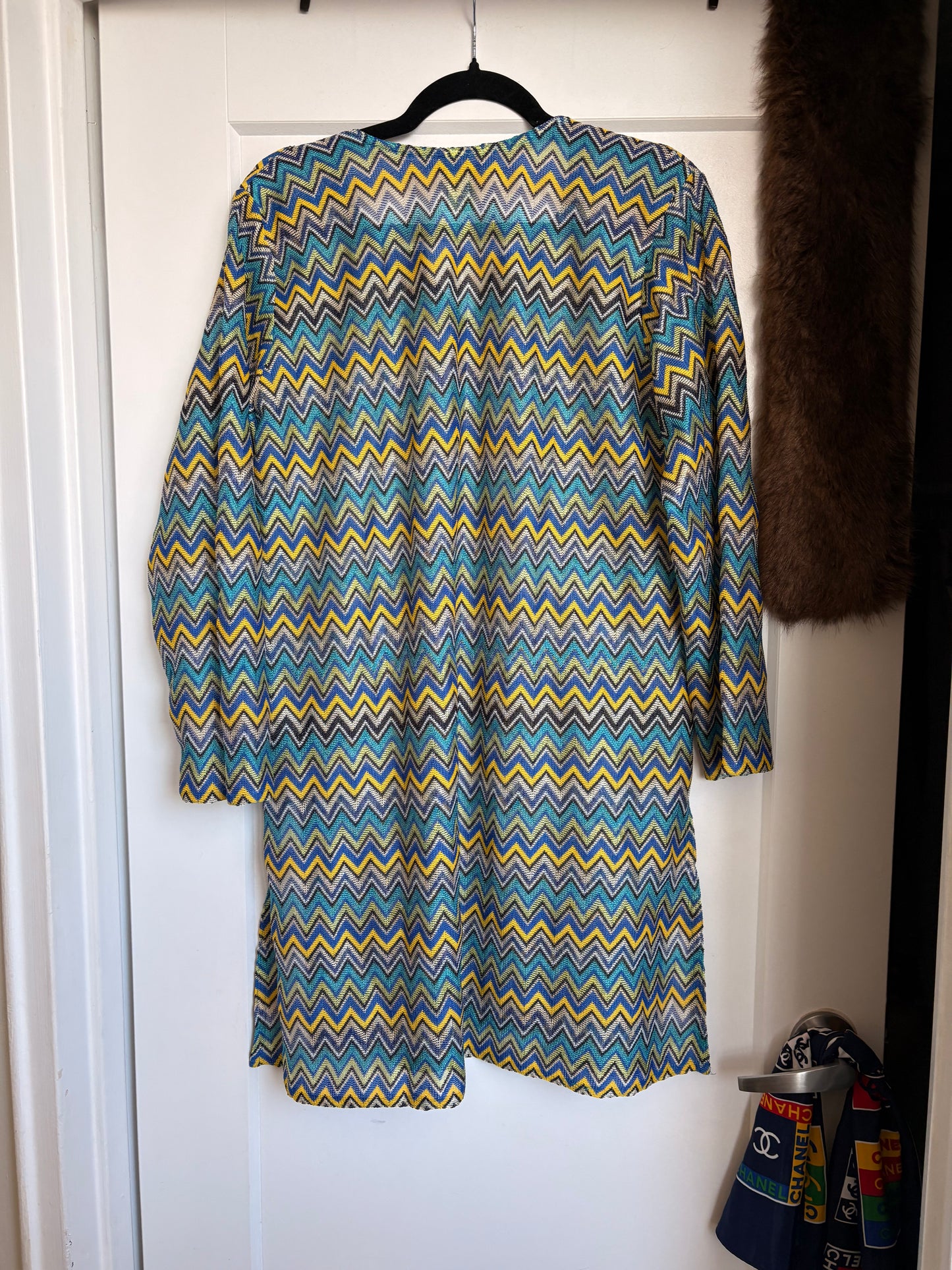 ZIGZAG PATTERN KAFTAN TOP/DRESS - XL