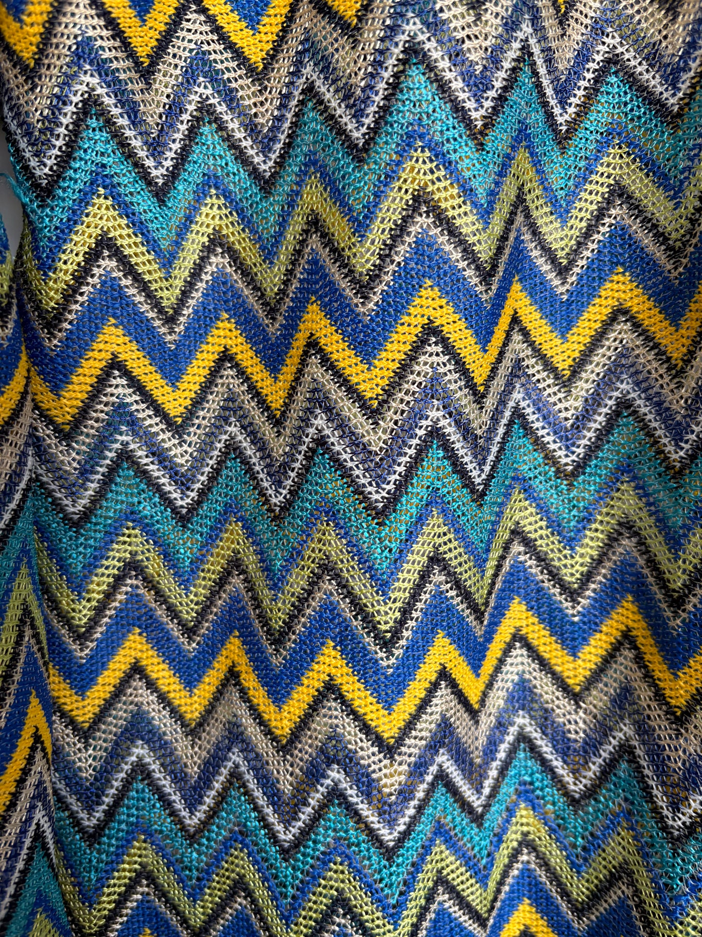 ZIGZAG PATTERN KAFTAN TOP/DRESS - XL