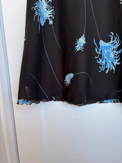 FLORAL Y2K MAXI SKIRT - 10