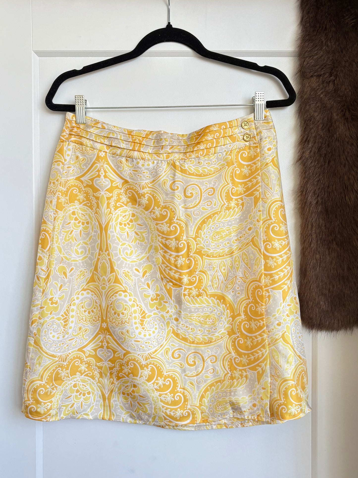 VINTAGE SILK LILLY PULITZER MINI SKIRT - 8