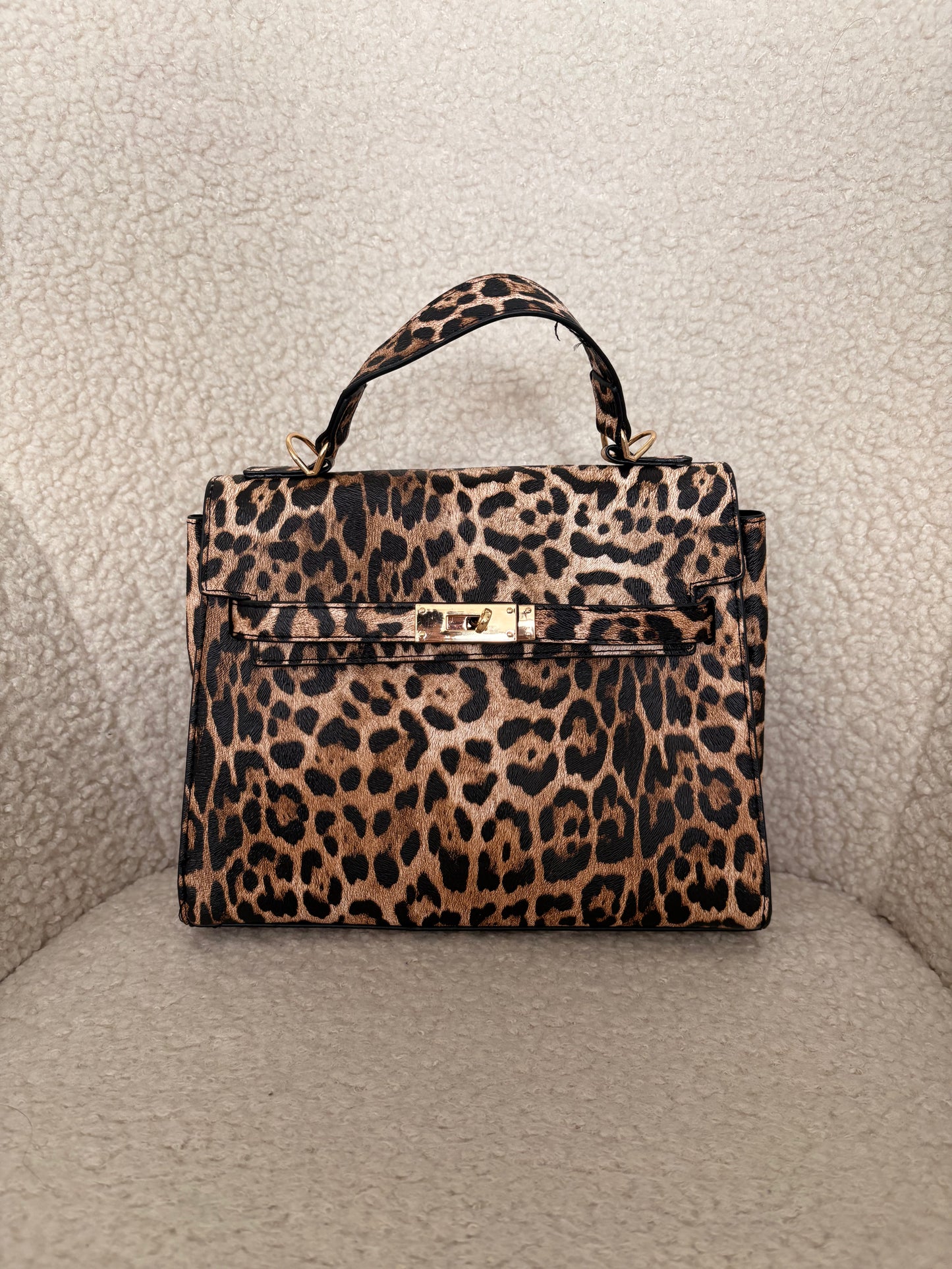 LEOPARD PRINT FIRKIN HANDBAG