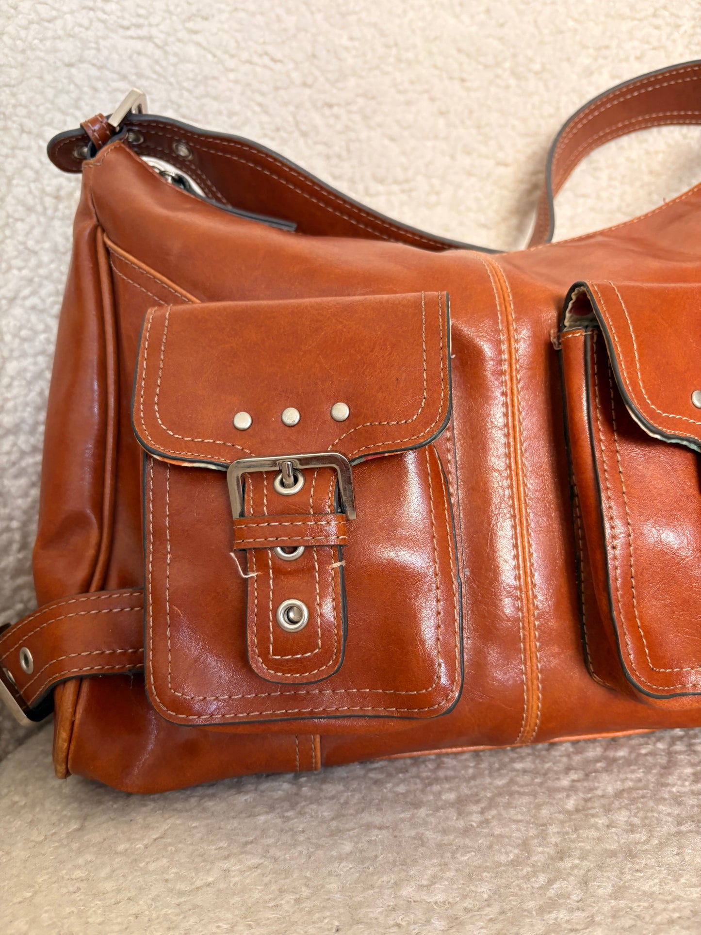 VINTAGE MONDANI LEATHER SHOULDER BAG