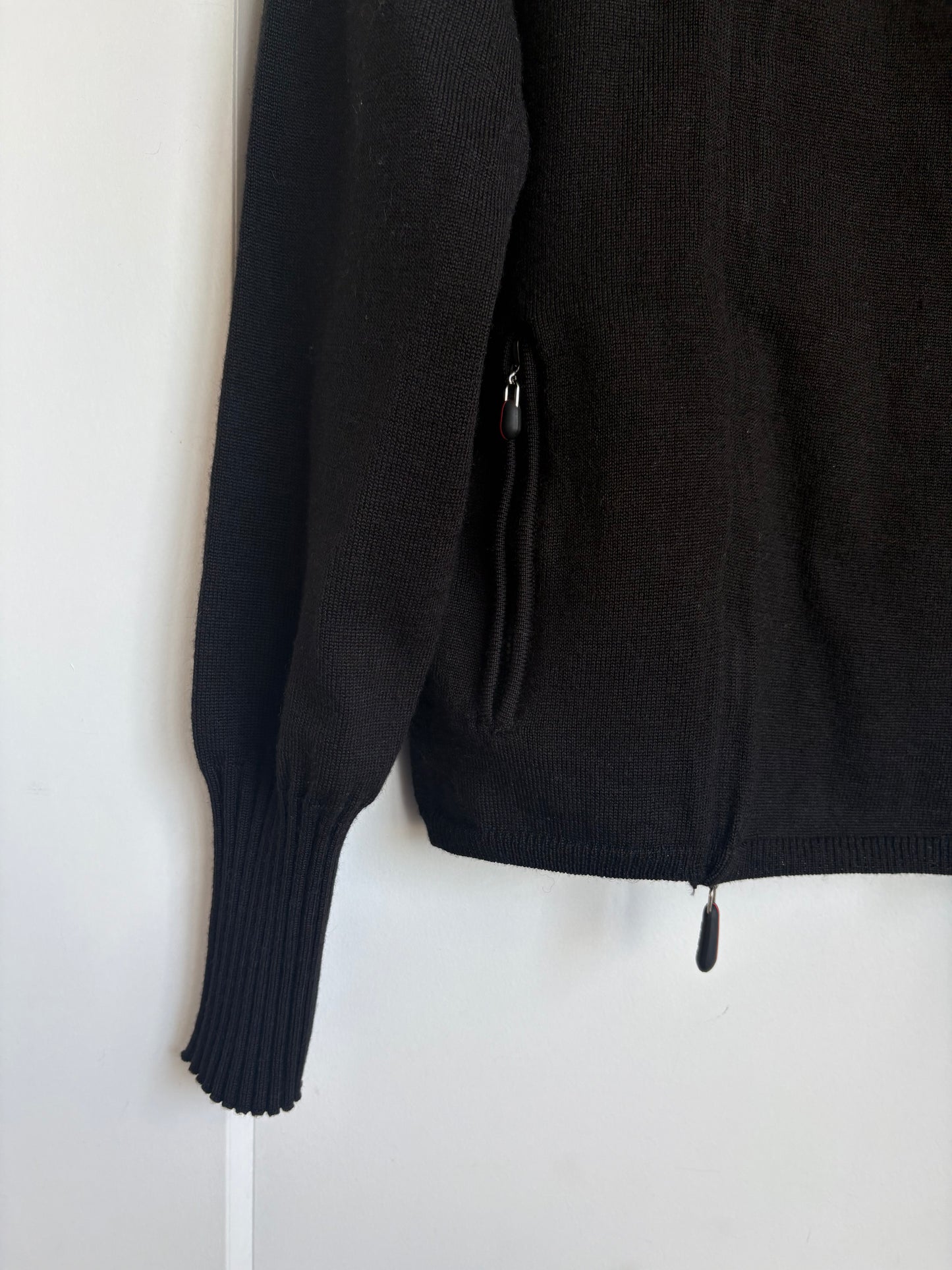 JAMIE SADOK KNIT SWEATER WITH FUR - M