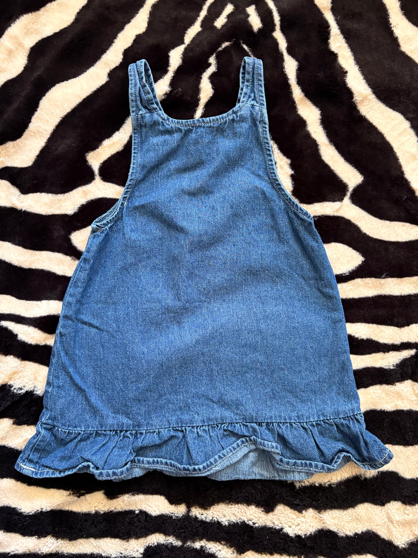 JUICY COUTURE KIDS DENIM OVERALL DRESS - 4T