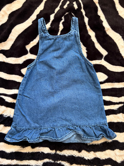 JUICY COUTURE KIDS DENIM OVERALL DRESS - 4T