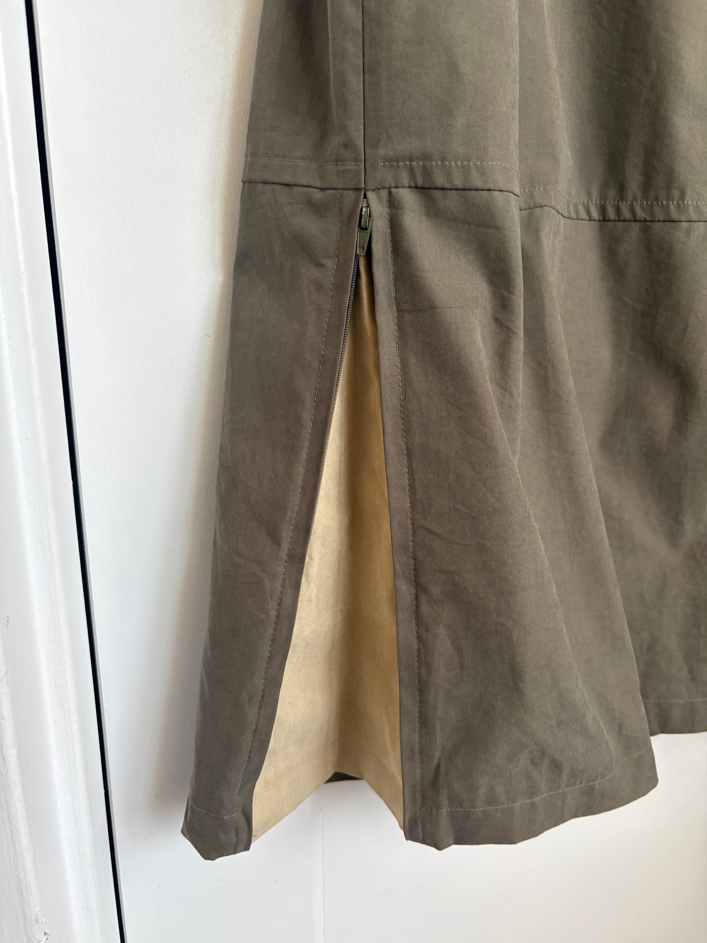 KHAKI MAXI SKIRT - 16