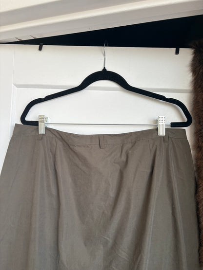 KHAKI MAXI SKIRT - 16