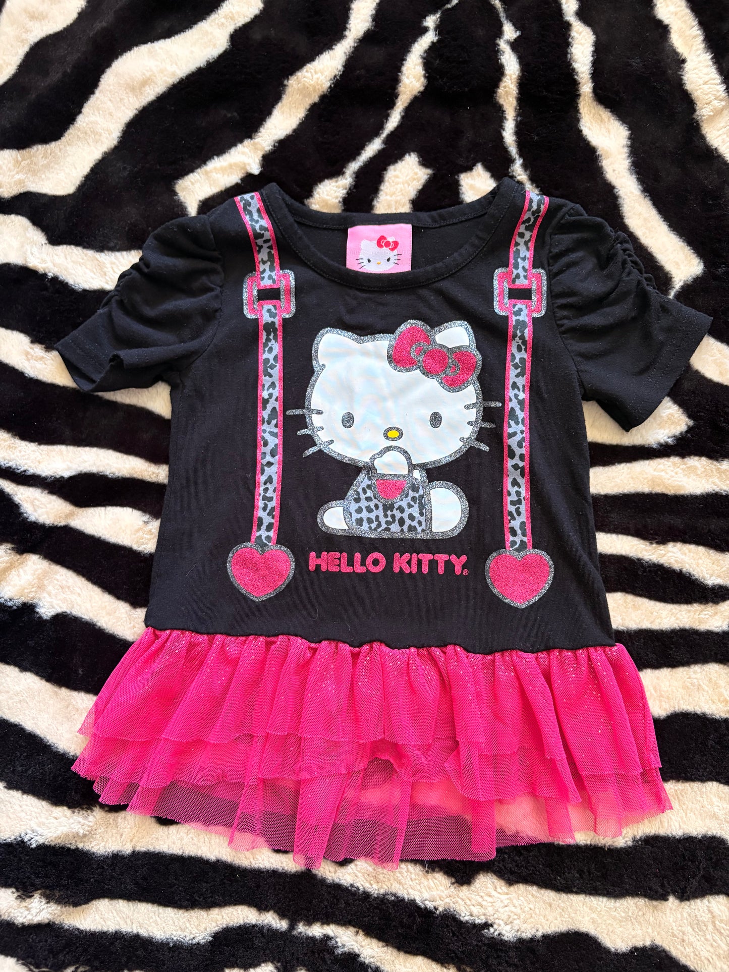 KIDS HELLO KITTY TUTU TOP - 2T