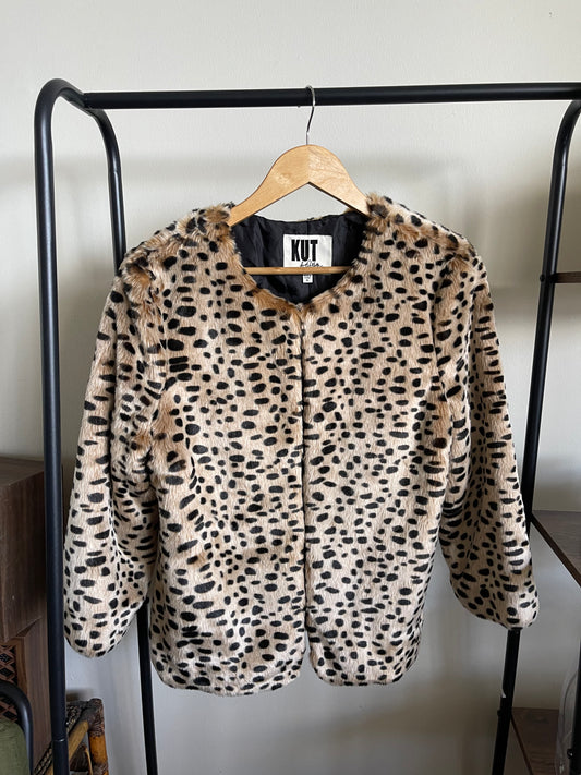 KUT FROM THE KLOTH LEOPARD PRINT JACKET