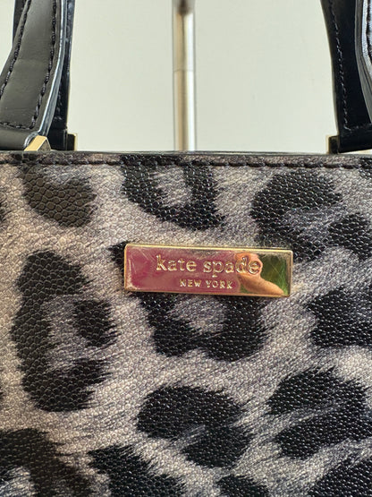 KATE SPADE GRANT STREET GRAINY LEOPARD PRINT BAG