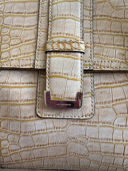 LIZ CLAIBOURNE CROC SHOULDER BAG
