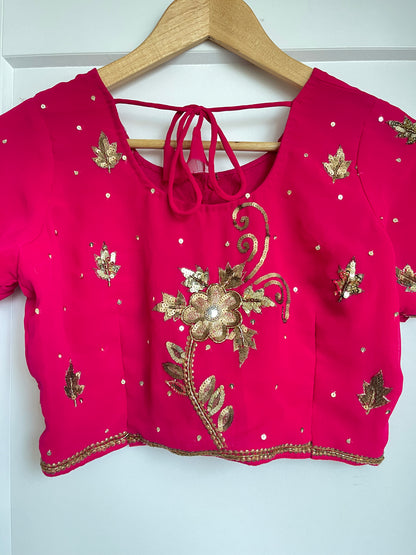 MAGENTA SAREE BLOUSE