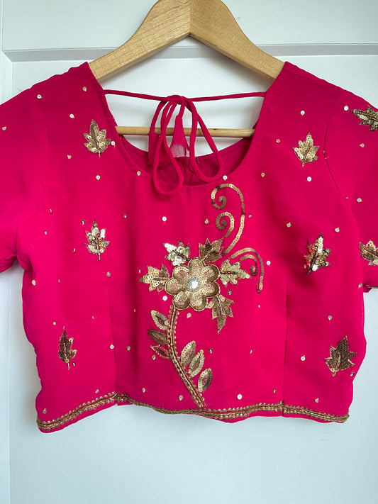 MAGENTA SAREE BLOUSE