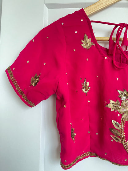 MAGENTA SAREE BLOUSE