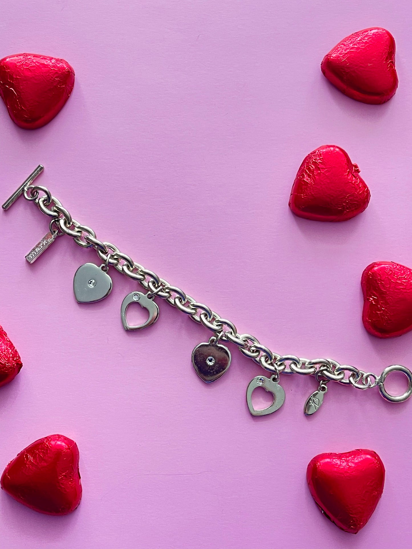 MARKS HEART CHARM BRACELET