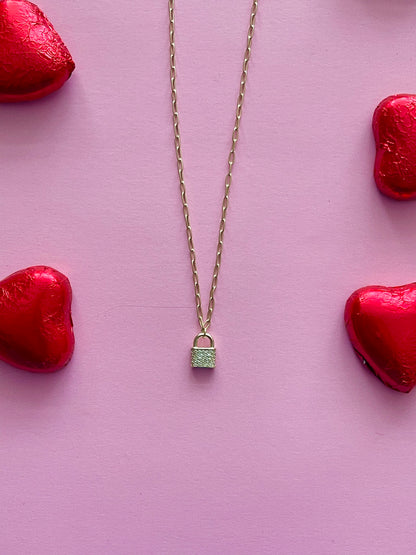 MINI LOCK NECKLACE